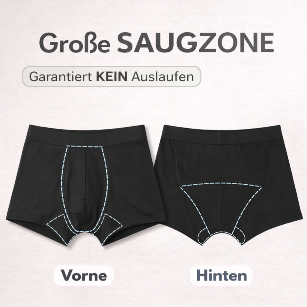 Dryvion® Boxershorts mit ultra-starkem Auslaufschutz