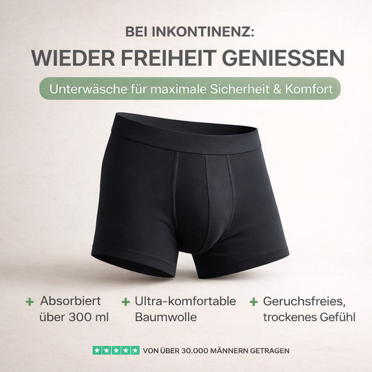 Dryvion® Boxershorts mit ultra-starkem Auslaufschutz